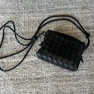 Brand New Bottega Veneta Small Intrecciato Leather Crossbody Bag